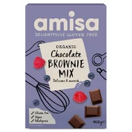 Mix pentru prajitura brownie fara gluten bio 400g Amisa PROMO