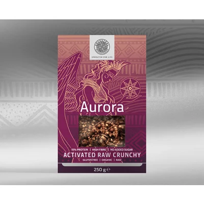 AURORA crunchy cu seminte activate raw bio 250g