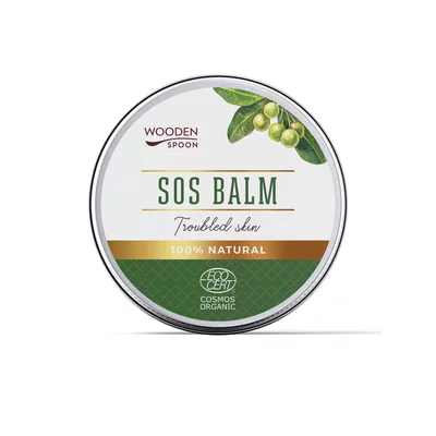 Balsam SOS cu oxid de Zinc pentru piele cu probleme, bio, 60ml, Wooden Spoon