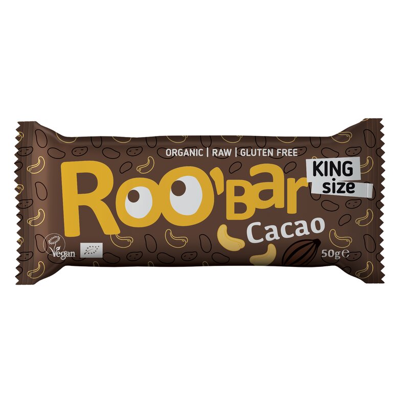 Baton raw bio cu cacao 50g