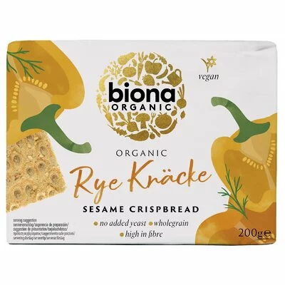 Crispbread felii crocante din secara integrala cu susan bio 200g Biona PRET REDUS