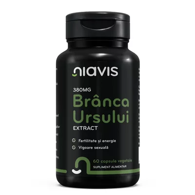 Branca Ursului Extract 380mg 60cps, Niavis