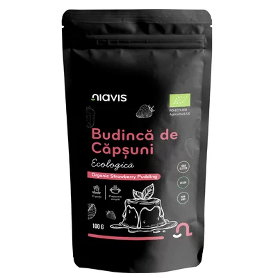 Budinca de Capsuni fara Gluten Bio 100g, Niavis