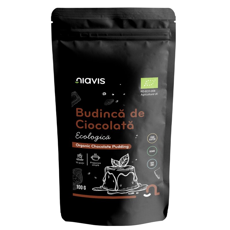 Budinca de Ciocolata fara Gluten Bio 100g, Niavis