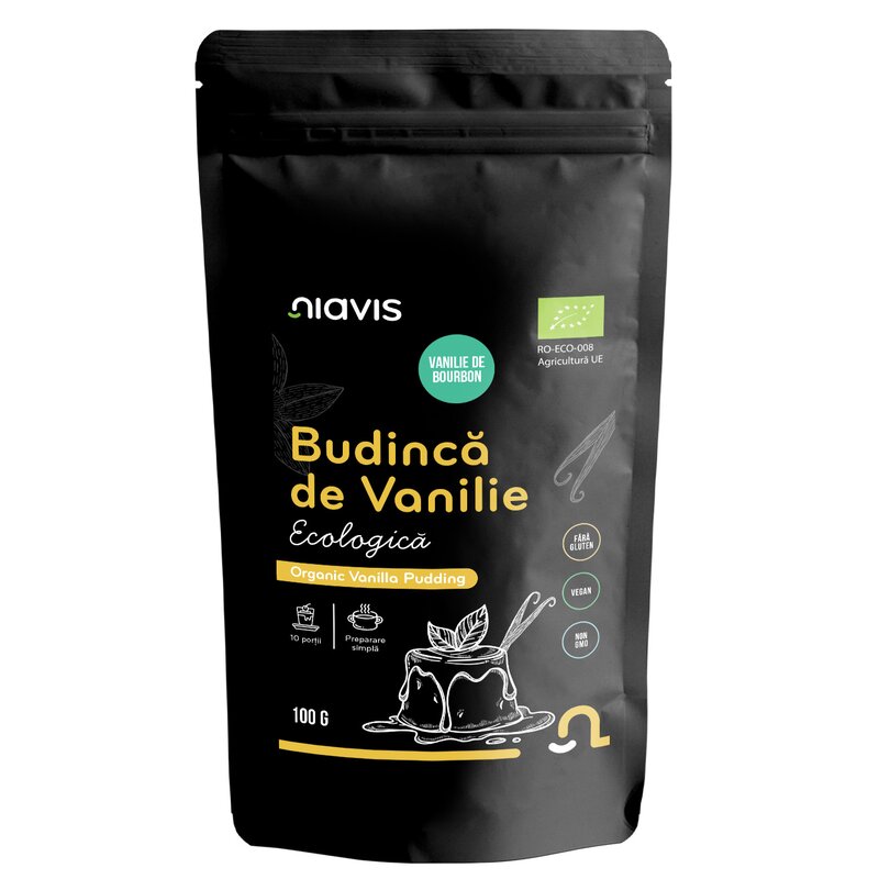 Budinca de Vanilie fara Gluten Bio 100g, Niavis
