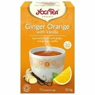 Ceai ghimbir cu portocale si vanilie bio, 17 pliculete, 30,6g, YogiTea-picture