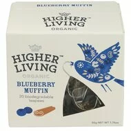 Ceai premium BLUEBERRY MUFFIN bio, 20 plicuri, Higher Living PROMO
