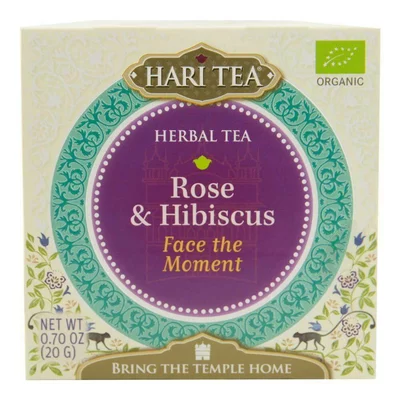 Ceai premium Hari Tea - Face the Moment - trandafiri si hibiscus bio 10dz PROMO
