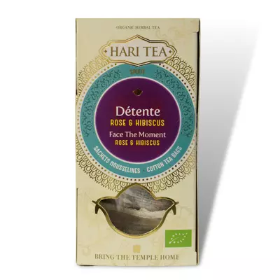 Ceai premium Hari Tea - Face the Moment - trandafiri si hibiscus bio 10dz - PRET REDUS