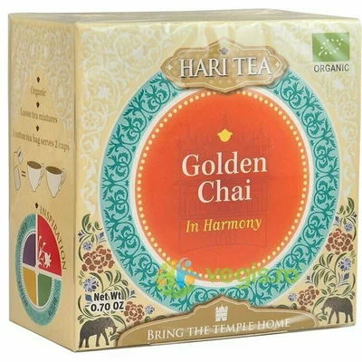 Ceai premium Hari Tea - In Harmony - golden chai bio 10dz - PRET REDUS