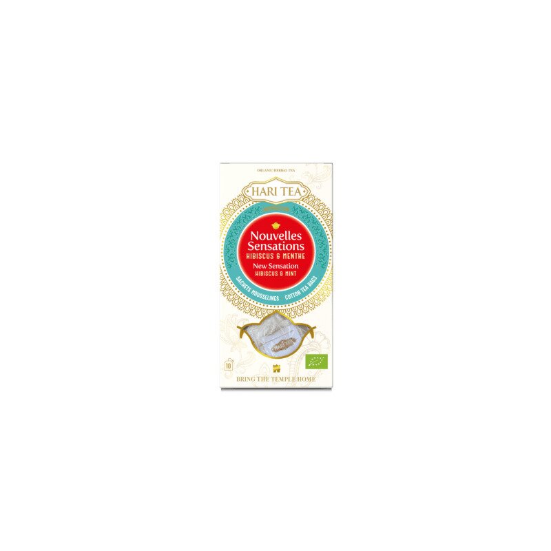 Ceai premium Hari Tea - New Sensation - hibiscus si menta bio 10dz x2