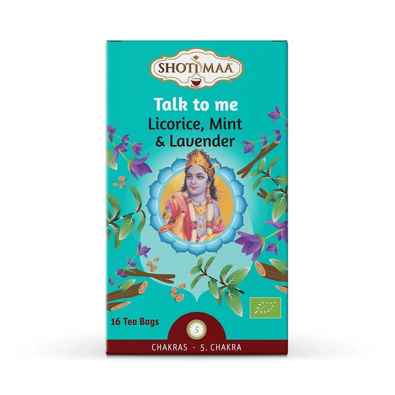 Ceai Shotimaa Chakras - Talk to Me - lemn dulce, menta si lavanda bio 16dz