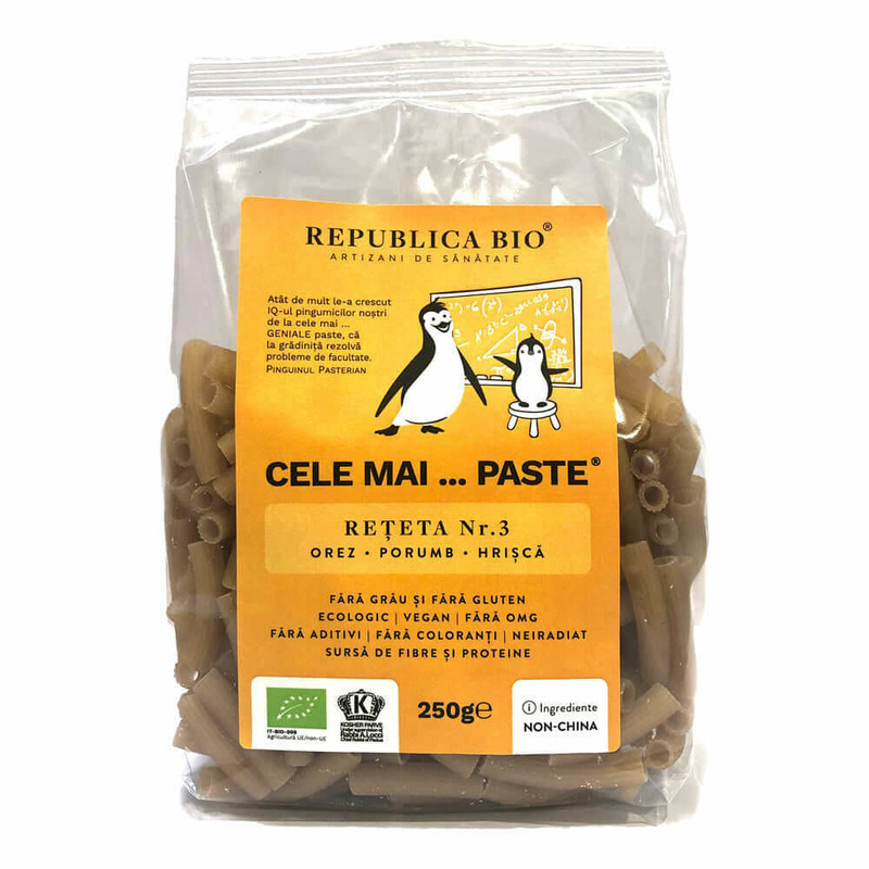 Cele mai…PASTE Reteta 3 Orez Porumb Hrisca, fara gluten, ecologic, 250g, Republica BIO