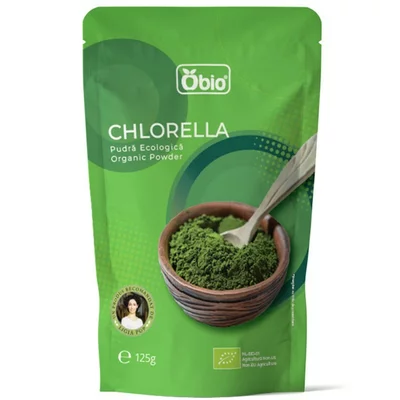 Chlorella pudra bio 125g Obio