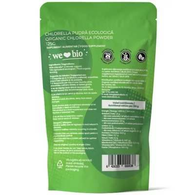 Chlorella pudra bio 125g Obio