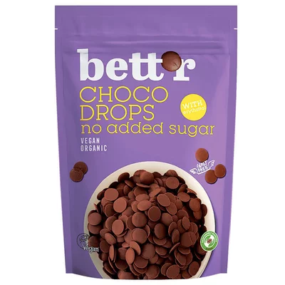 Choco drops cu erythritol bio 200g Bettr