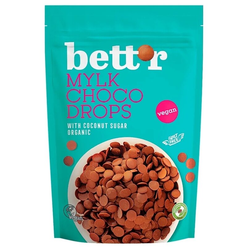 Choco Drops Milk Bio 200g Bettr