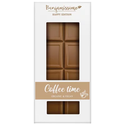 Ciocolata coffee time bio, 60g, Benjamissimo - PRET REDUS