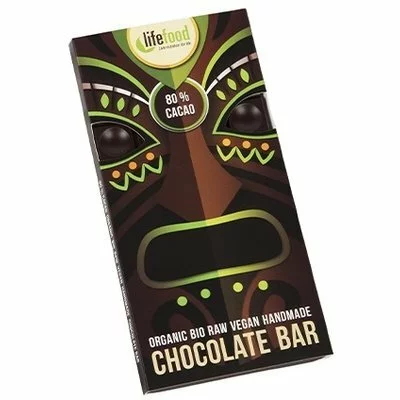 Ciocolata cu 80% cacao raw bio 70g Lifefood
