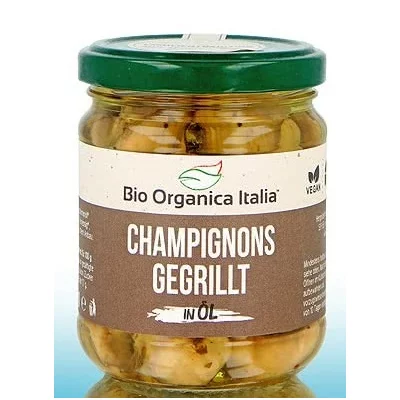Ciuperci coapte la gratar, in ulei, bio, 190g, Bio Organica Italia
