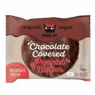 Cookie invelita in ciocolata cu crema de arahide fara gluten bio 50g - PRET REDUS