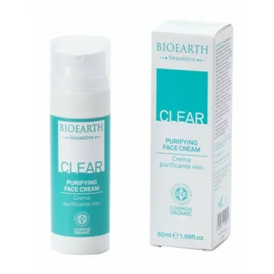 Crema de fata cosuri, pori dilatati, piele lucioasa 50ml, Clear Bioearth