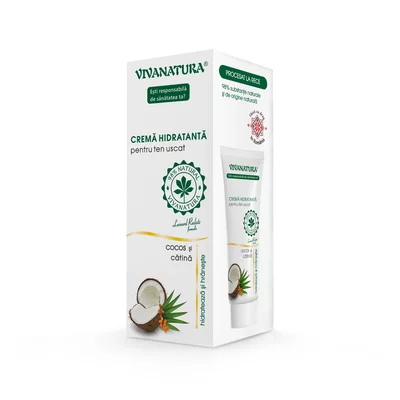 Crema de fata hidratanta pentru ten uscat, 75ml, Leonard Radutz Formula, VivaNatura