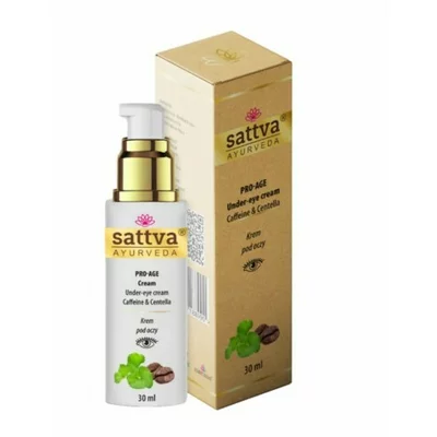 Crema de ochi antirid cu cofeina si centella 30ml, Sattva Ayurveda