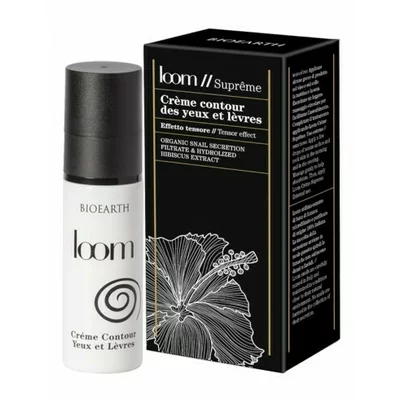 Crema riduri ochi si buze cu extract de melc 30ml, Loom Supreme Bioearth