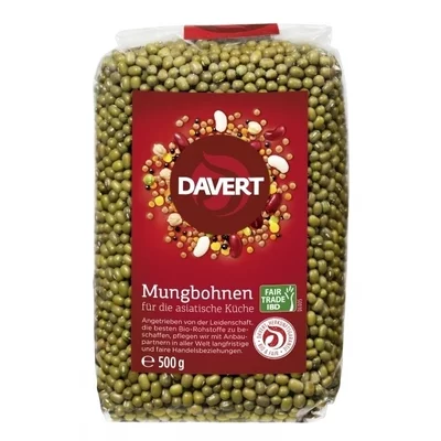 Fasole mung bio 500g Fairtrade, DAVERT PRET REDUS
