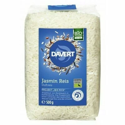 Orez Jasmin alb bio 500g Wildlife Friendly DAVERT PRET REDUS