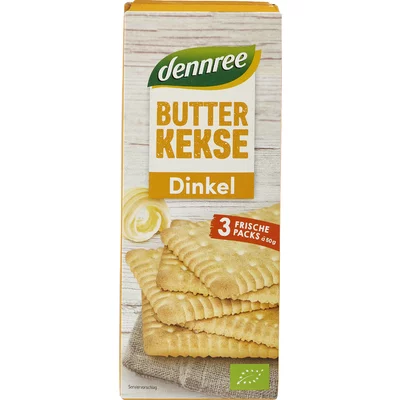 Biscuiti din spelta cu unt bio 150g Dennree PRET REDUS