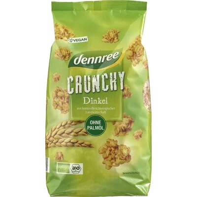 Cereale crunchy cu spelta bio 750g, Dennree PROMO