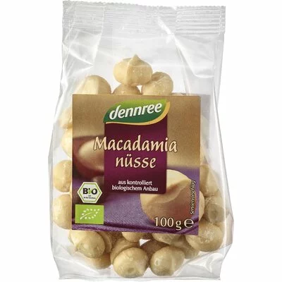 Nuci macadamia bio 100g Dennree PRET REDUS