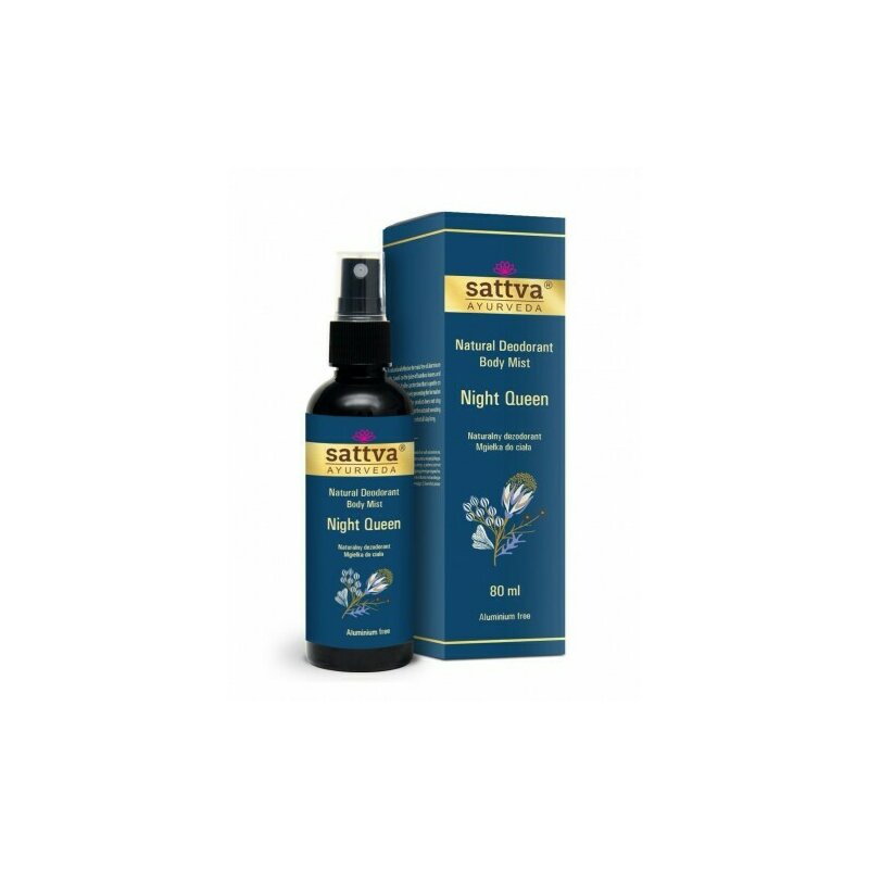 Deodorant fara aluminiu Night Queen 80ml, Sattva Ayurveda