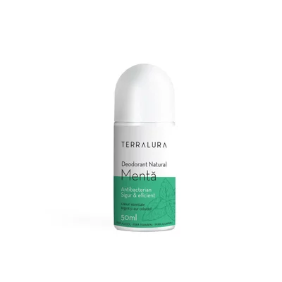 Deodorant Roll-on Natural Menta, 50ml, Terralura