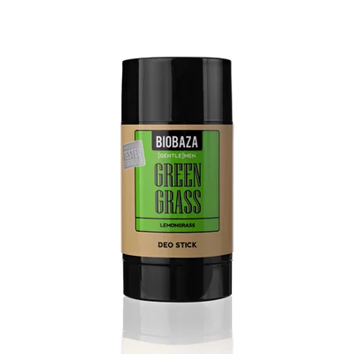 Deodorant stick natural fara aluminiu pentru barbati, cu lemon grass, GREEN GRASS, 50ml, Biobaza