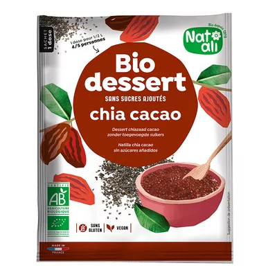 Desert cu chia si cacao, bio, 40g, Nat-ali PRET REDUS