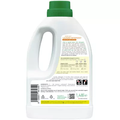 Detergent bio lichid pentru rufe - nuci de sapun - 1.48 litri, Planet Pure