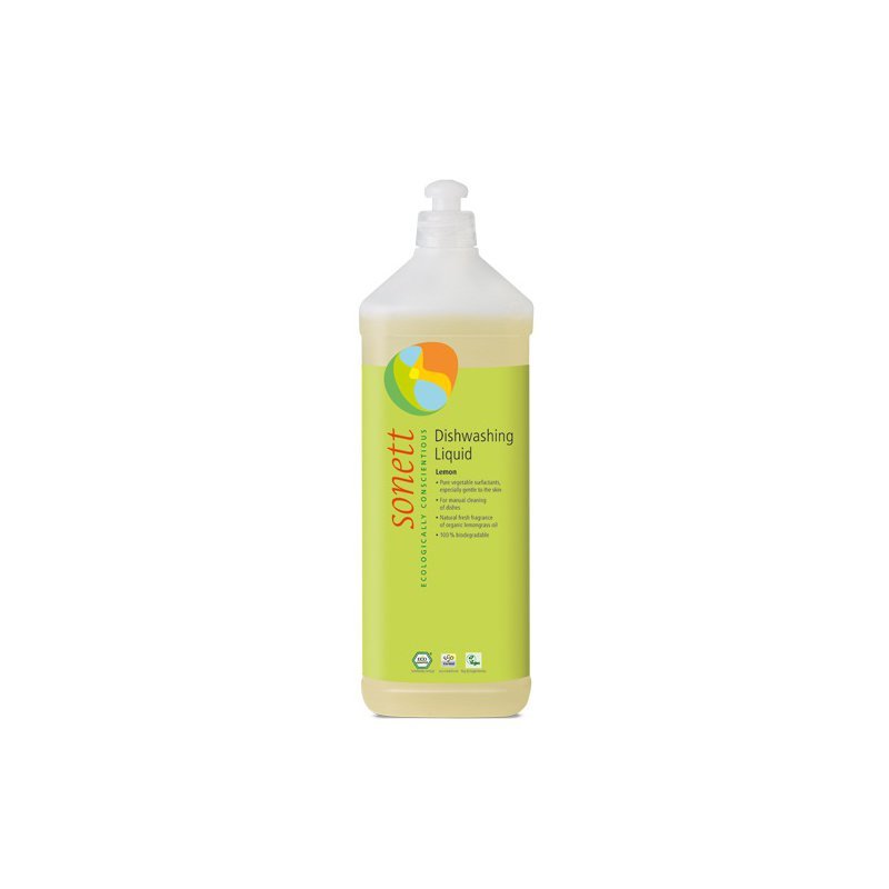 Detergent Pentru Spalat Vase Cu Lamaie, Ecologic, 1l, Sonett