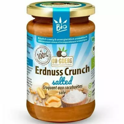 Crema de arahide crocanta cu sare,  bio, 200g Dr. Goerg PROMO