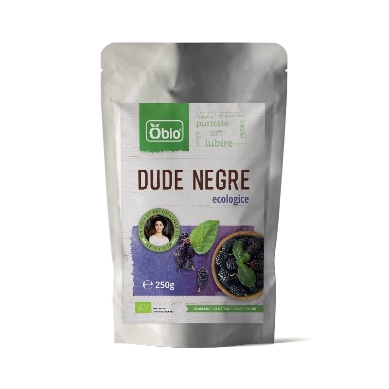 Dude negre deshidratate raw bio, 250g - obio