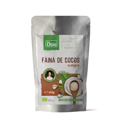 Faina de cocos bio, 250g - Obio - PRET REDUS