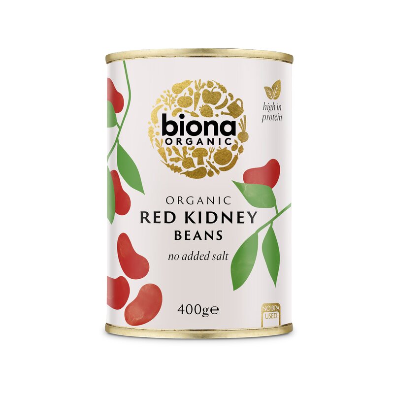 Fasole rosie Red Kidney boabe conserva bio 400g Biona