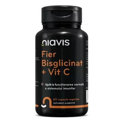 Fier Bisglicinat + Vitamina C 60cps, Niavis