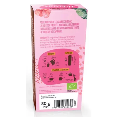 Flori de hibiscus - uz culinar bio 80g Aromandise