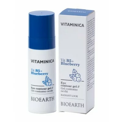 Gel contur ochi cu B5, afine si acid hialuronic 30ml, Vitaminica Bioearth