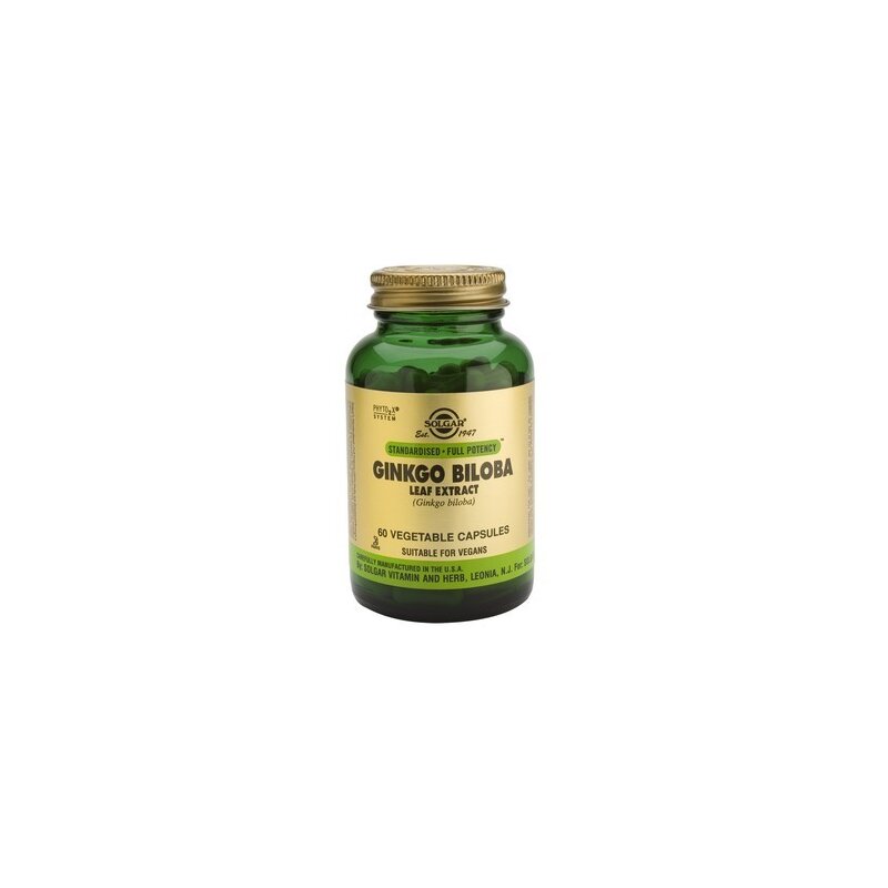 Ginkgo biloba leaf extract, 60 cps, solgar