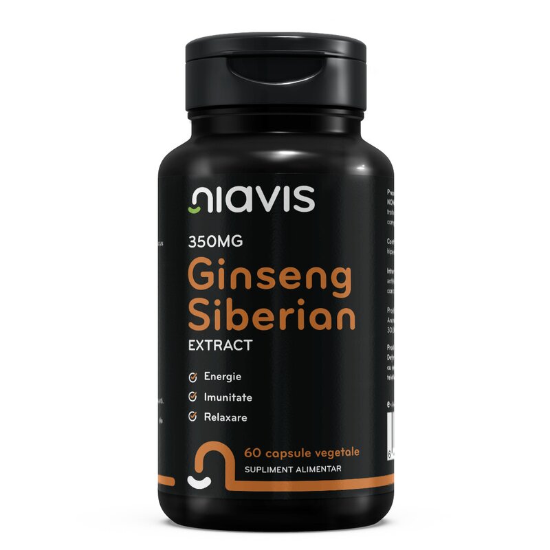 Ginseng Siberian Extract 350mg 60cps, Niavis