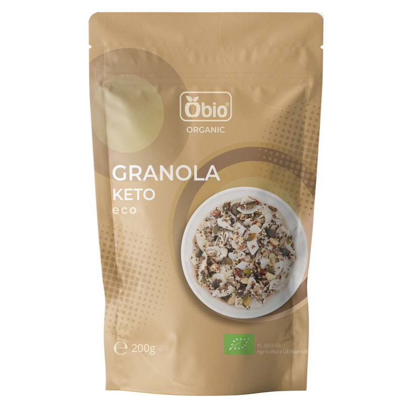 Granola keto bio, 200g - obio